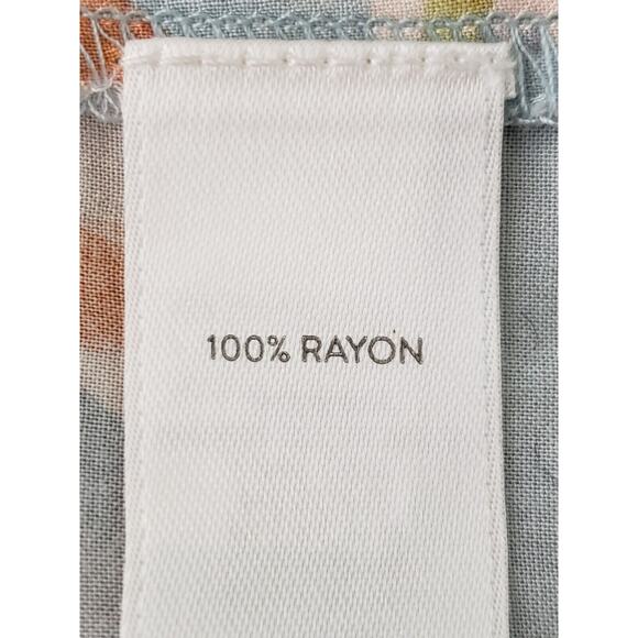 J.Jill Women's Top Medium L/S Multicolor Floral Round Neck Cold Shoulder Blouse - Picture 4 of 5